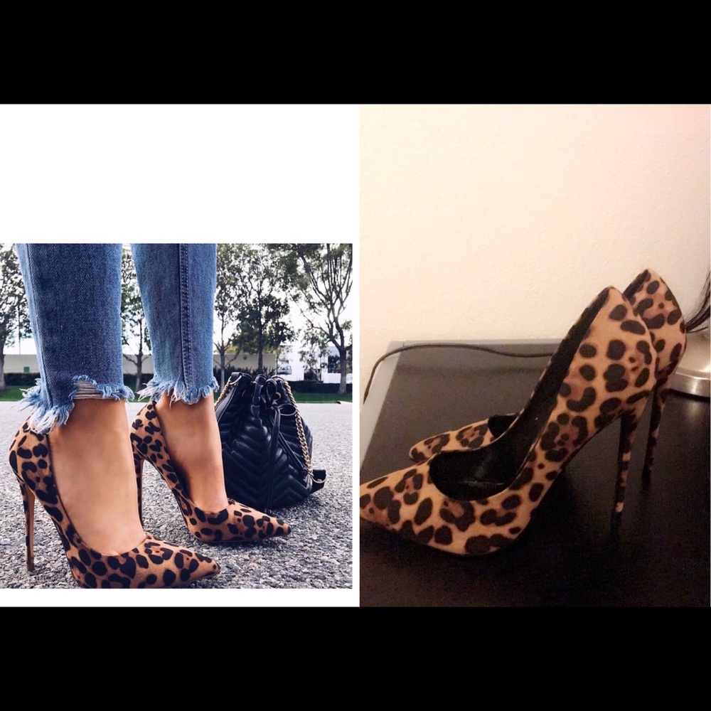 Leopard heels